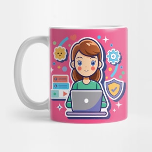 Cute Software Developer Girl Mug